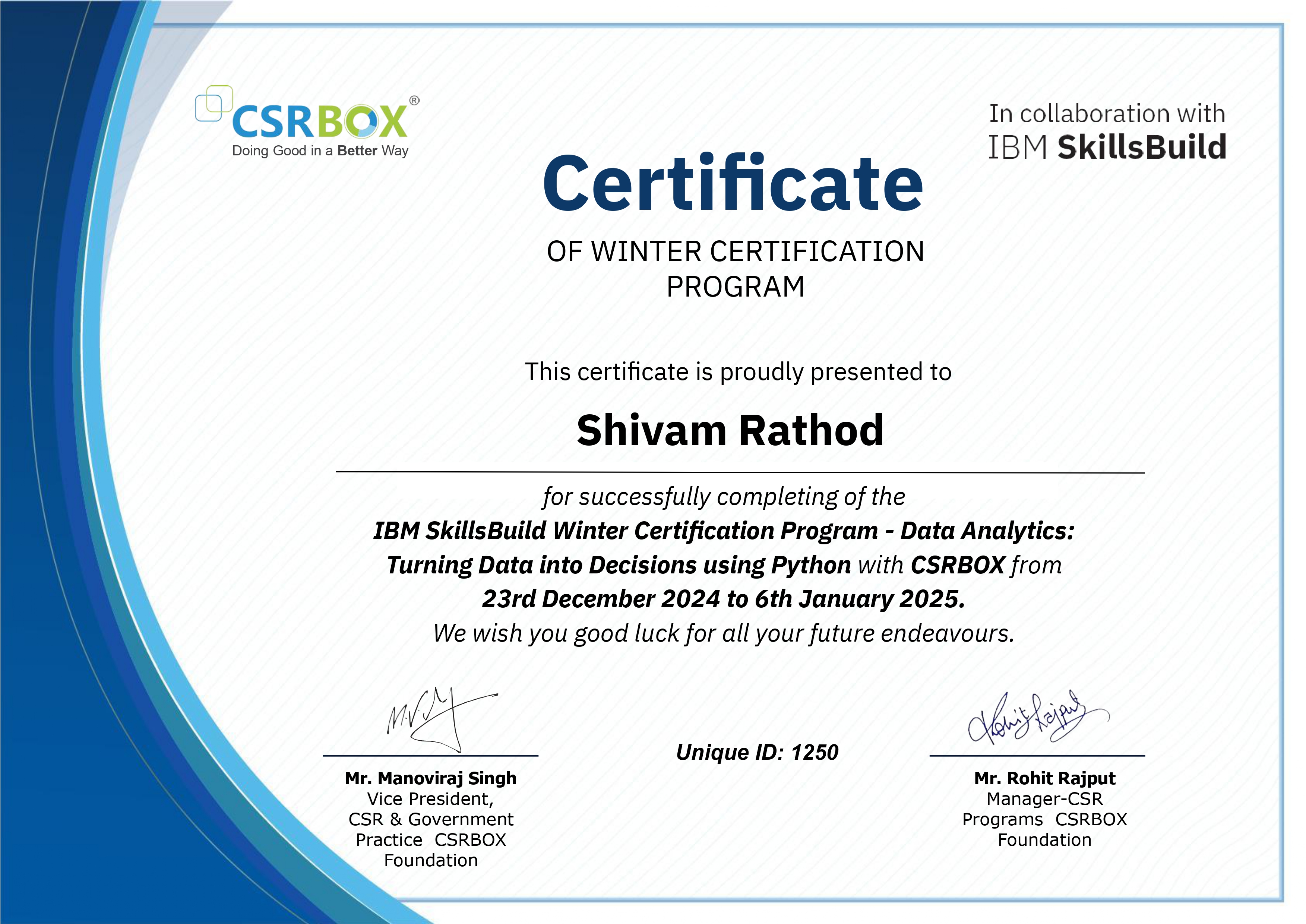 IBM Certification