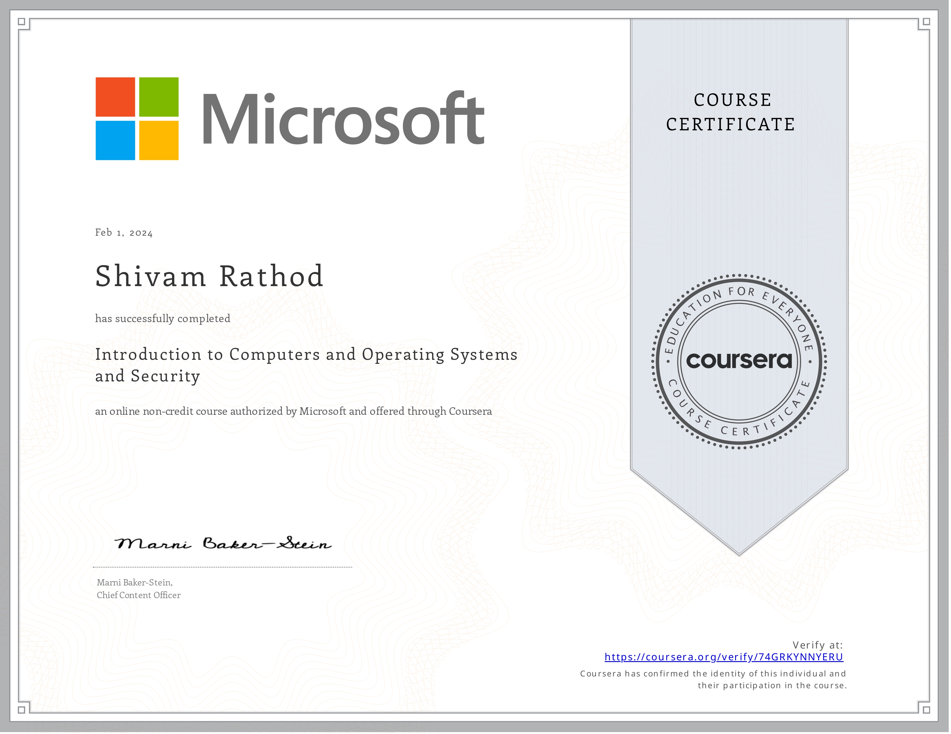 Microsoft Certification